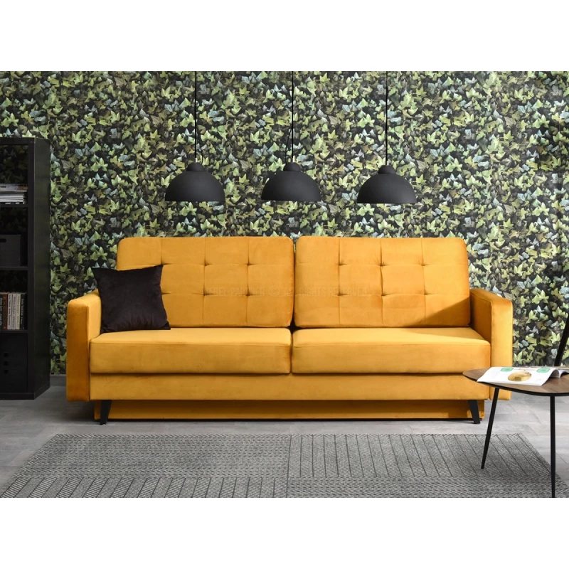Schlafsofa IRSA – Honig/Schwarz
