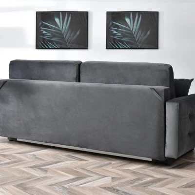 IRSA Schlafsofa – grau/schwarz