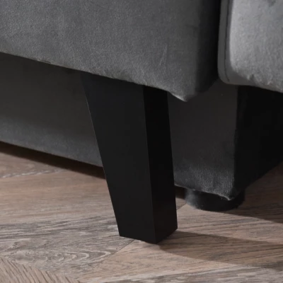 IRSA Schlafsofa – grau/schwarz