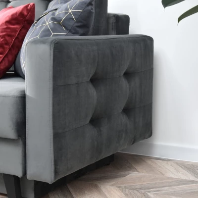 IRSA Schlafsofa – grau/schwarz