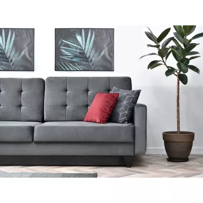 IRSA Schlafsofa – grau/schwarz