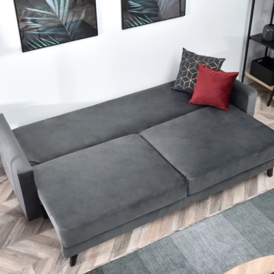 IRSA Schlafsofa – grau/schwarz