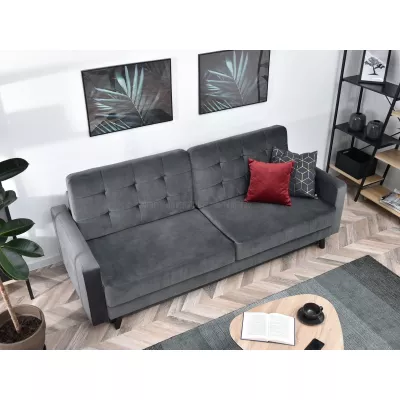 IRSA Schlafsofa – grau/schwarz