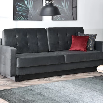 IRSA Schlafsofa – grau/schwarz