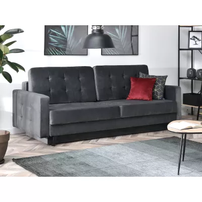 IRSA Schlafsofa – grau/schwarz