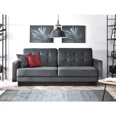 IRSA Schlafsofa – grau/schwarz