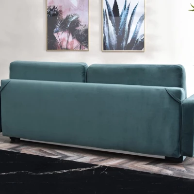 Schlafsofa IRSA – Türkis/Schwarz