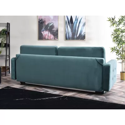 Schlafsofa IRSA – Türkis/Schwarz