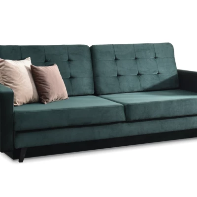 Schlafsofa IRSA – grün/schwarz