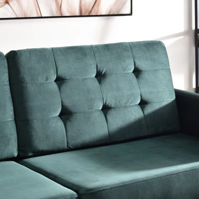 Schlafsofa IRSA – grün/schwarz