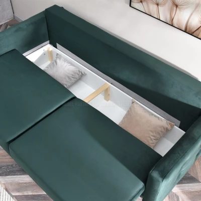 Schlafsofa IRSA – grün/schwarz