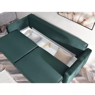 Schlafsofa IRSA – grün/schwarz