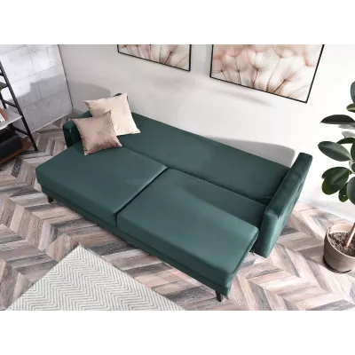 Schlafsofa IRSA – grün/schwarz
