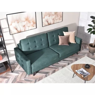 Schlafsofa IRSA – grün/schwarz