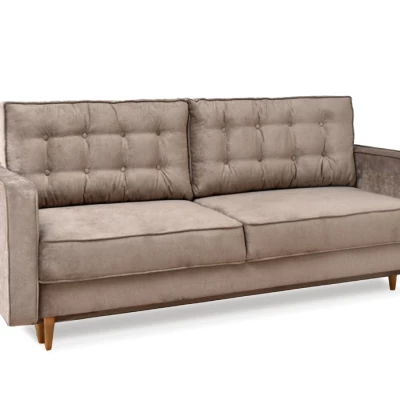 Schlafsofa LUZOLO – beige/eiche