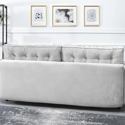 Schlafsofa LUZOLO - grau / schwarz