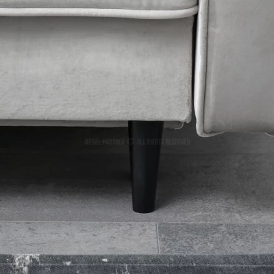 Schlafsofa LUZOLO - grau / schwarz