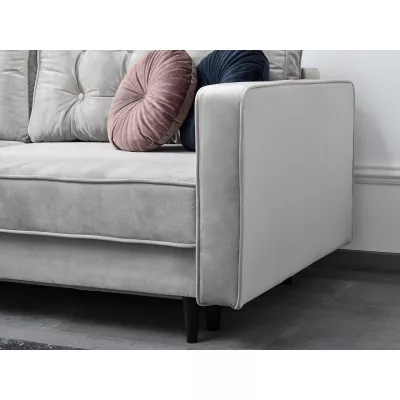 Schlafsofa LUZOLO - grau / schwarz