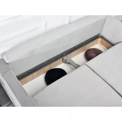 Schlafsofa LUZOLO - grau / schwarz