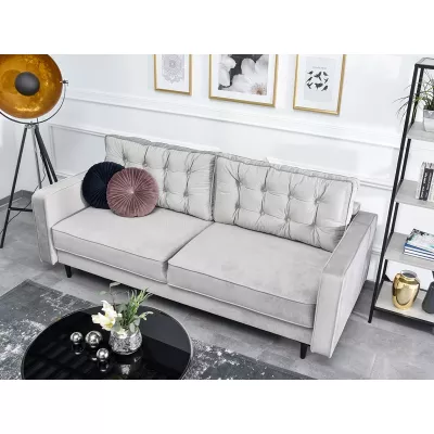 Schlafsofa LUZOLO - grau / schwarz