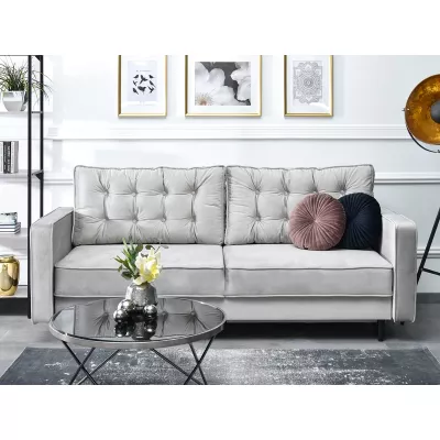 Schlafsofa LUZOLO - grau / schwarz