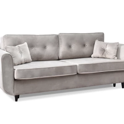 Schlafsofa LALESKA – beige/schwarz