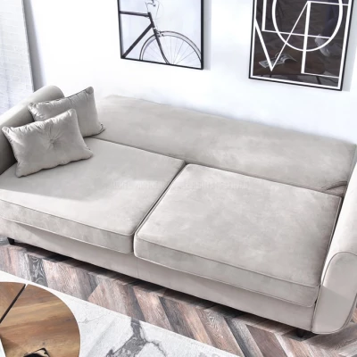Schlafsofa LALESKA – beige/schwarz