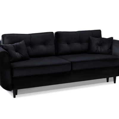 Schlafsofa LALESKA - schwarz / schwarz