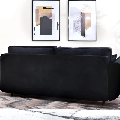Schlafsofa LALESKA - schwarz / schwarz