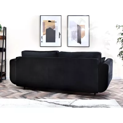 Schlafsofa LALESKA - schwarz / schwarz