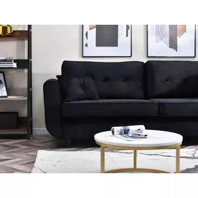 Schlafsofa LALESKA - schwarz / schwarz