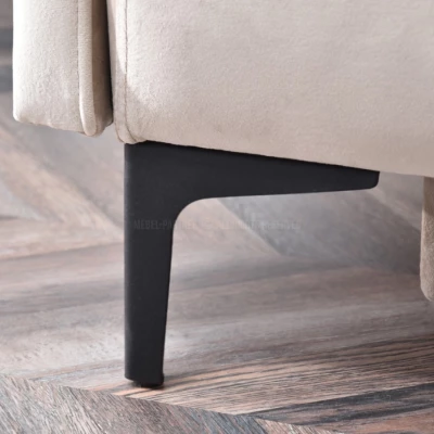 Sofa mit Stauraum NORGE - beige / schwarz