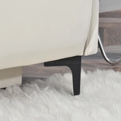 Sofa mit Stauraum NORGE – creme/schwarz