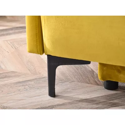 Sofa mit Stauraum NORGE - gelb/schwarz