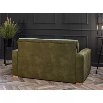 Sofa mit Stauraum CLARISA - grün / Buche