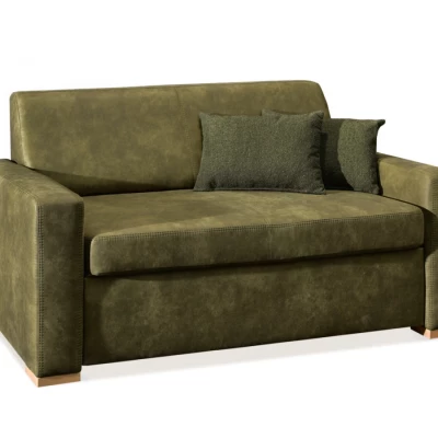 Sofa mit Stauraum CLARISA - grün / Buche