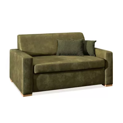 Sofa mit Stauraum CLARISA - grün / Buche
