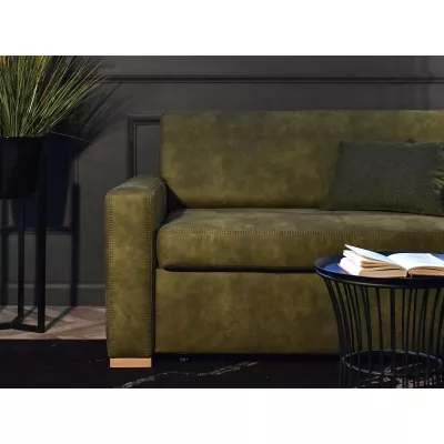 Sofa mit Stauraum CLARISA - grün / Buche