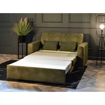 Sofa mit Stauraum CLARISA - grün / Buche