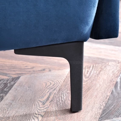 Sofa mit Stauraum NORGE – dunkelblau/schwarz