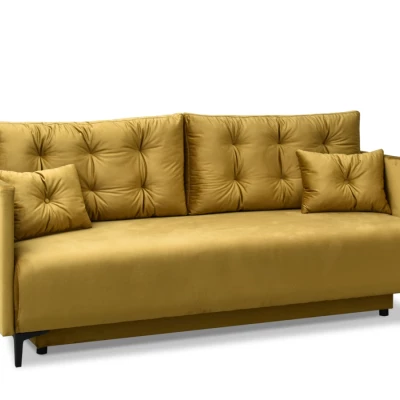 Sofa mit Stauraum NORGE - Gold/Schwarz