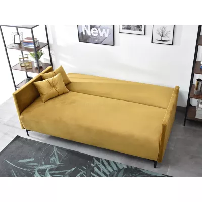 Sofa mit Stauraum NORGE - Gold/Schwarz