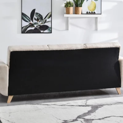HOLMARA Schlafsofa - beige / Buche