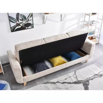 HOLMARA Schlafsofa - beige / Buche