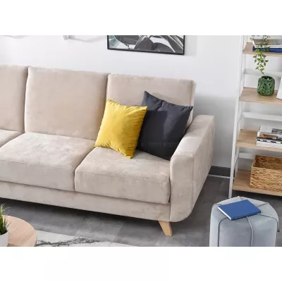 HOLMARA Schlafsofa - beige / Buche