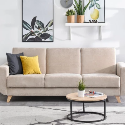 HOLMARA Schlafsofa - beige / Buche