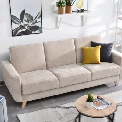 HOLMARA Schlafsofa - beige / Buche