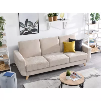 HOLMARA Schlafsofa - beige / Buche