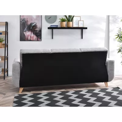 HOLMARA Schlafsofa - grau / Buche