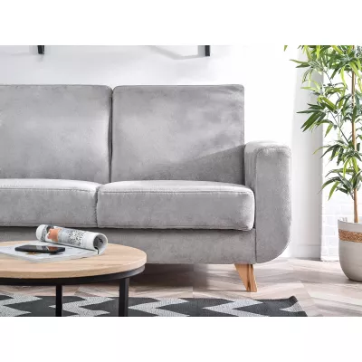 HOLMARA Schlafsofa - grau / Buche